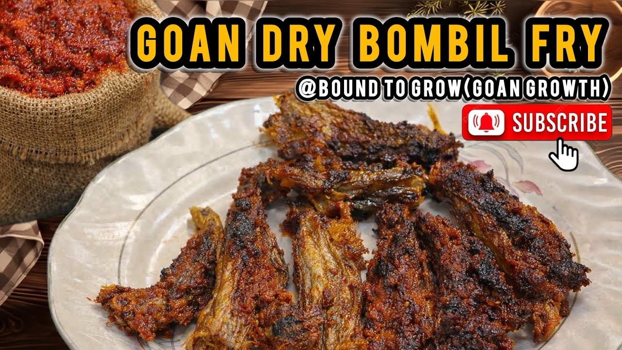 Village Style Goan Dry Bombil Fry | Coastal Flavours #bombilfry #dryfish #bombil #goanrecipe 