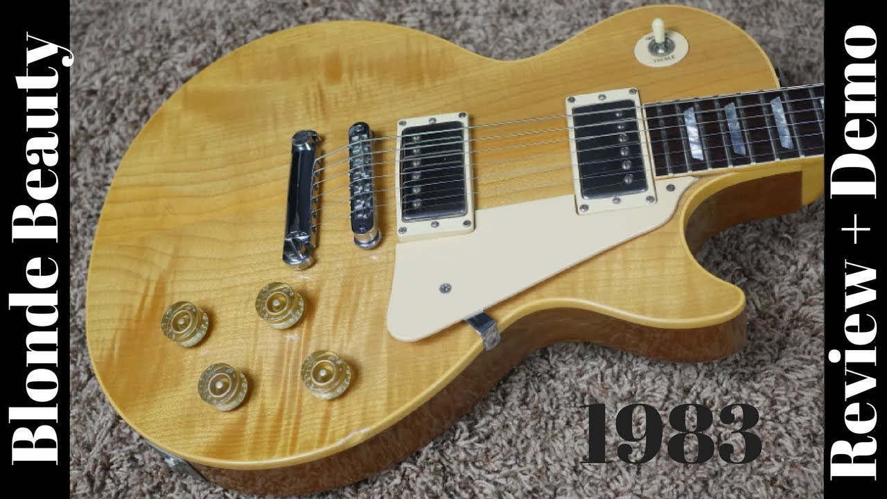 1983 Gibson Les Paul Standard Antique Natural Review + Demo