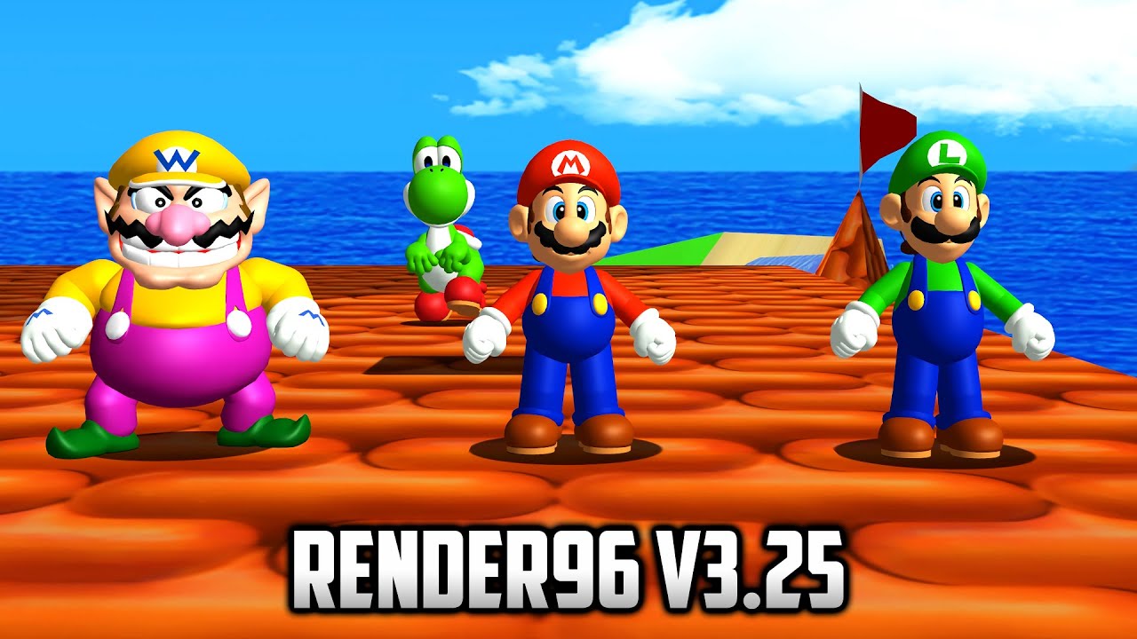 ⭐ Super Mario 64 PC Port - Render96 Models v3.25