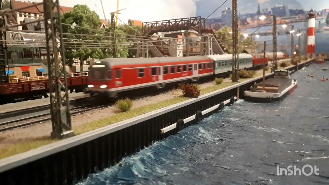 Die kleine Märklin Bundesbahn-Anlage. 