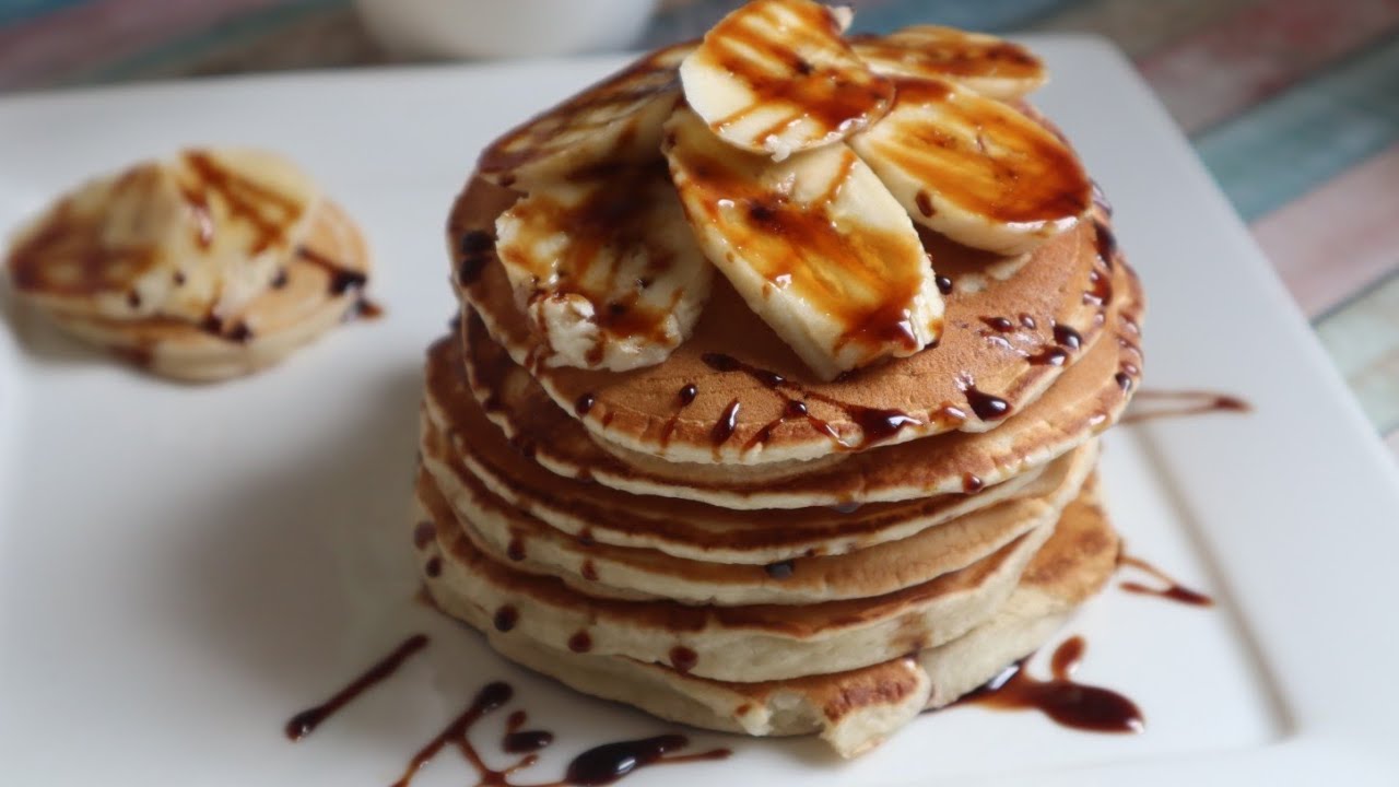 recette facile et rapide de pancake à la banane sans oeufs