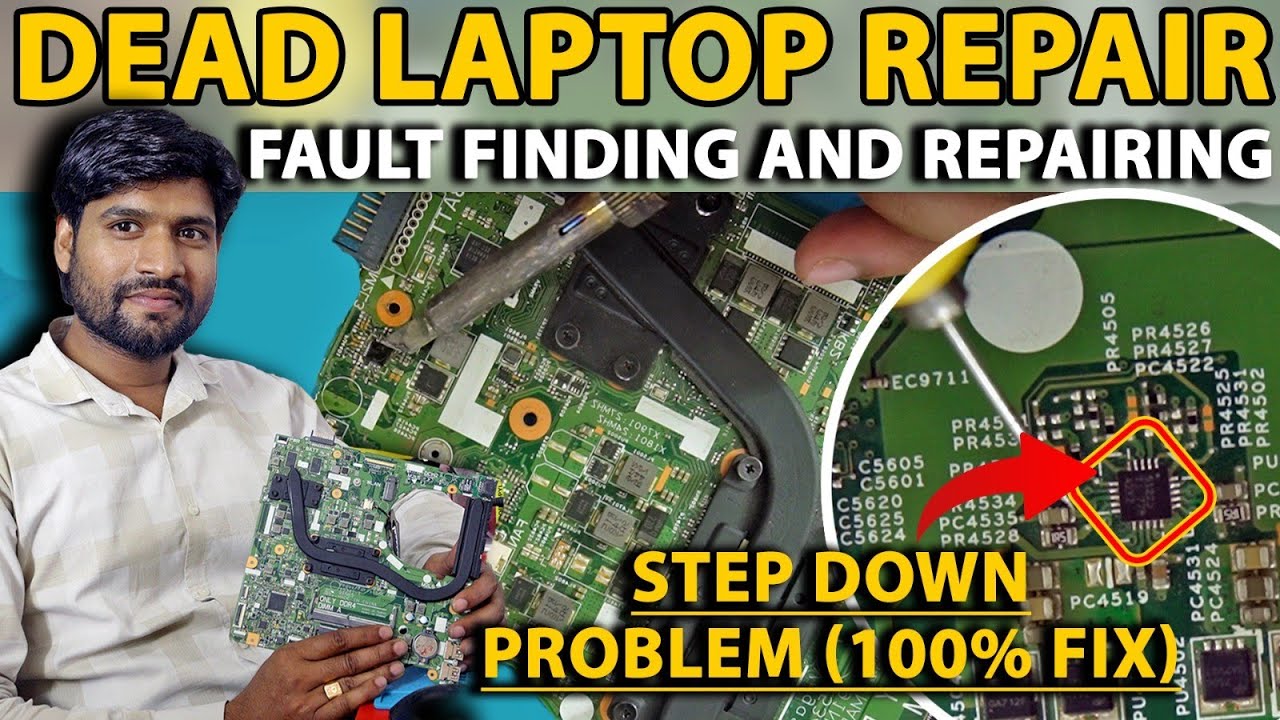 Laptop Won't Turn On | Dead laptop Repair | Dell Inspiron 15341-1 | Laptop Motherboard Repair