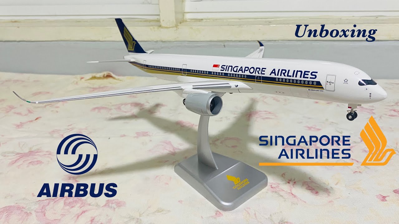 ✈️🇸🇬Hogan Wings Singapore Airlines Airbus A350-900 Unboxing(ASMR)