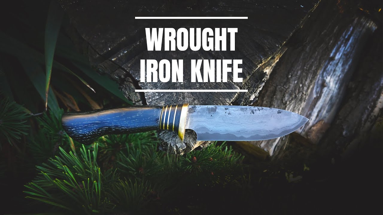 Knife Making - HUNTING Knife / Wrought Iron Laminate