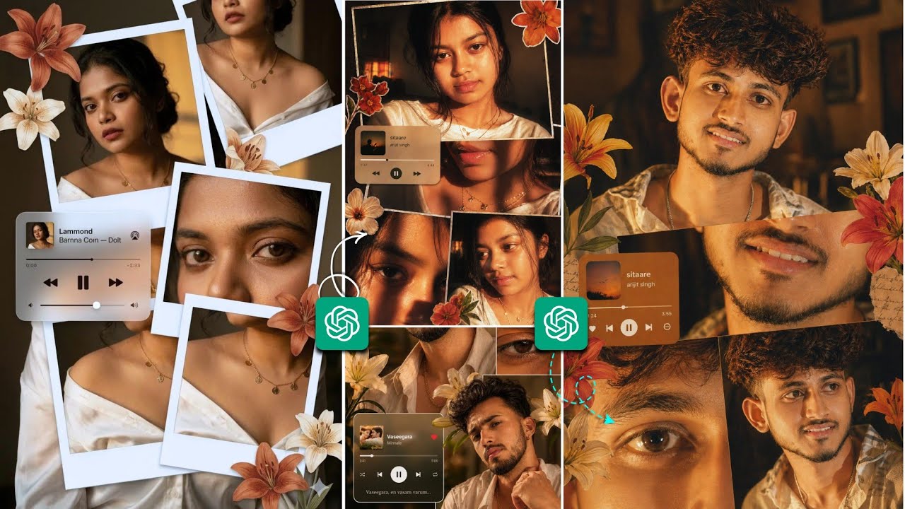 Instagram Trending Collage Ai Photo Editing | ChatGPT Photo Editing Prompt | Aesthetic Photo Prompt 