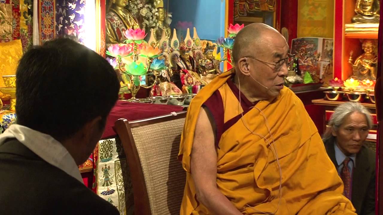 His Holiness in the Kurukulla Gompa
