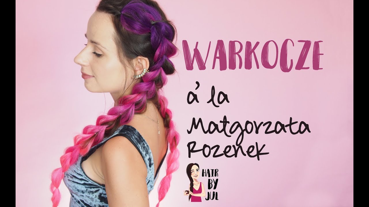 Doplatane kolorowe warkocze pełne objętości