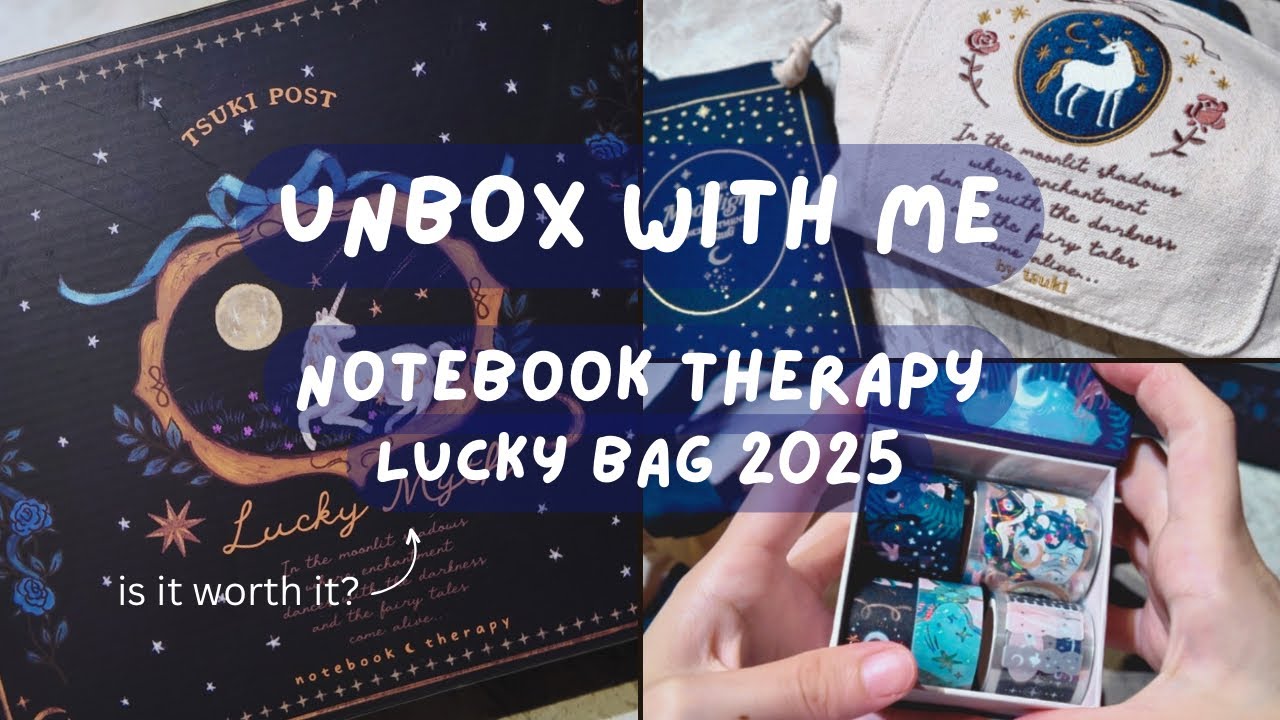 What's inside: Notebook Therapy Lucky Bag 2025, Lucky Myth [unbox with me]