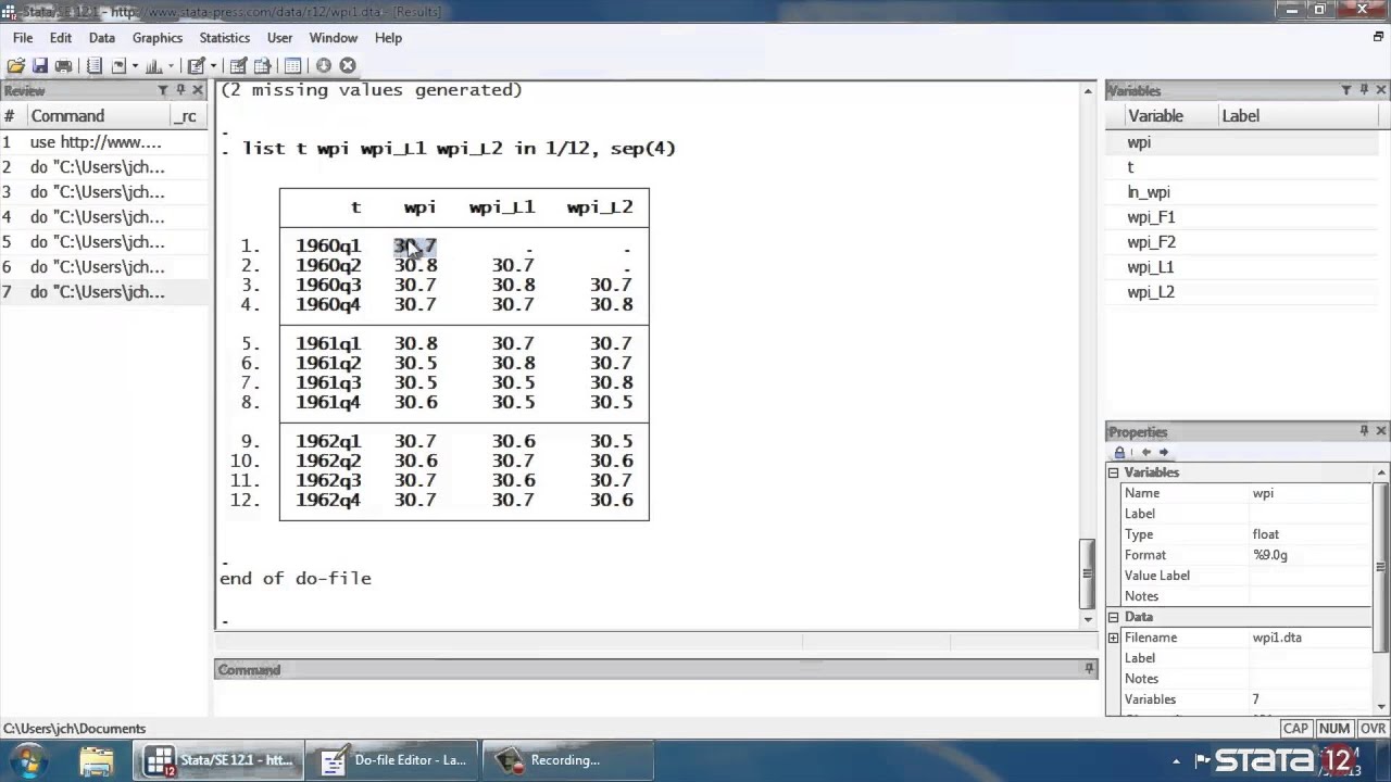 Time series in Stata&reg;, part 3: Time-series operators