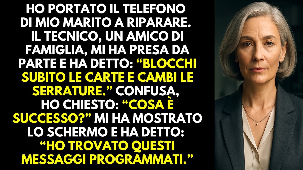 Ho portato il telefono di mio marito a riparare. Il tecnico ha detto: “Blocchi carte e serrature.”