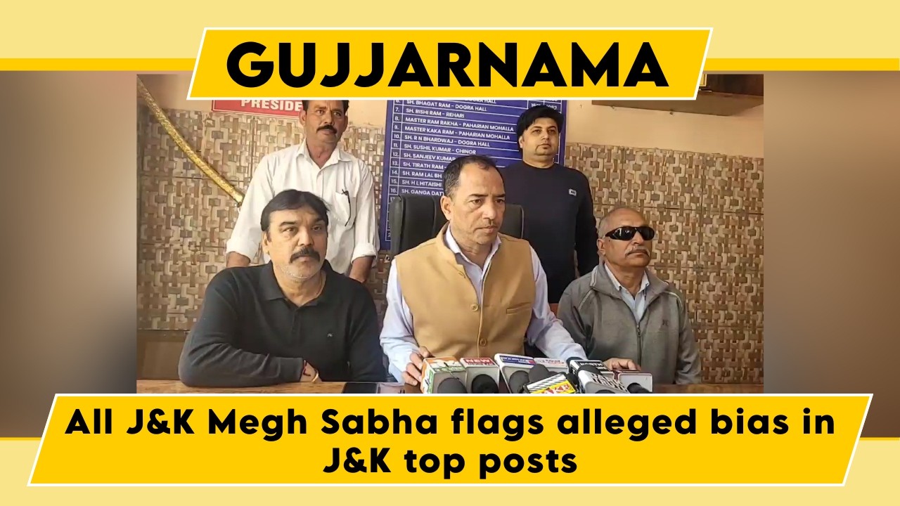 Watch: All J&K Megh Sabha flags alleged bias in J&K top posts