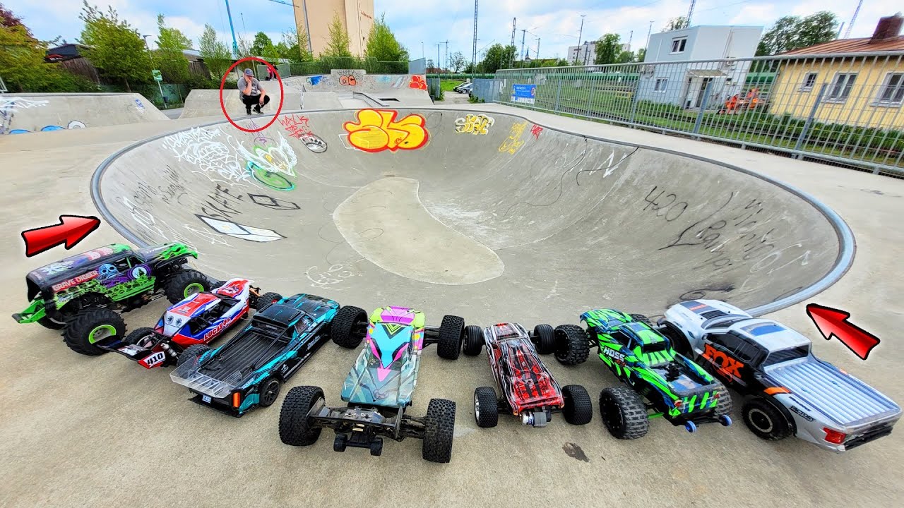 Welches FAHRZEUG macht die BESTEN STUNTS im POOL? - FATALE RC Skatepark Action!