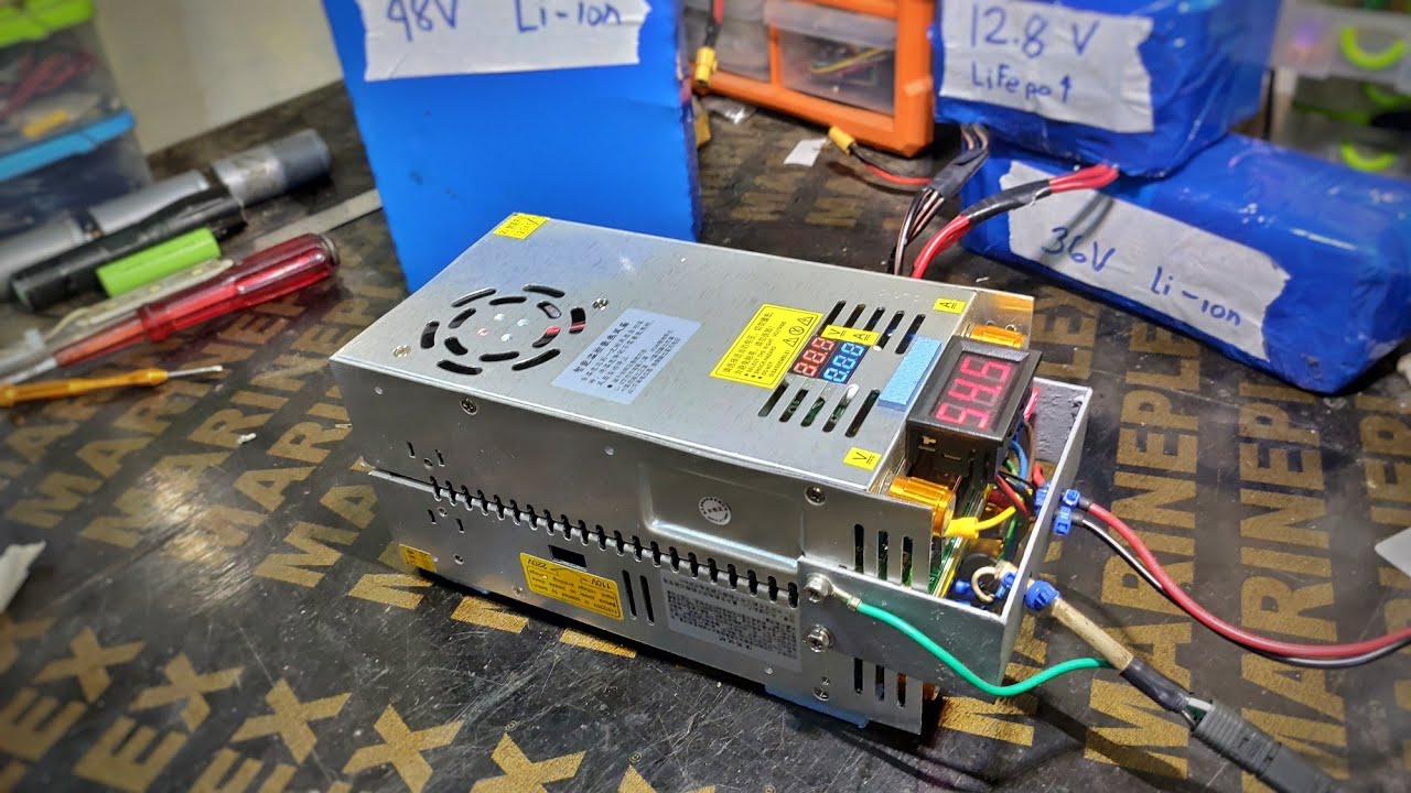 My $100 universal fast charger for 12v 24V 36V 48V 60V 72V at max 10Amps