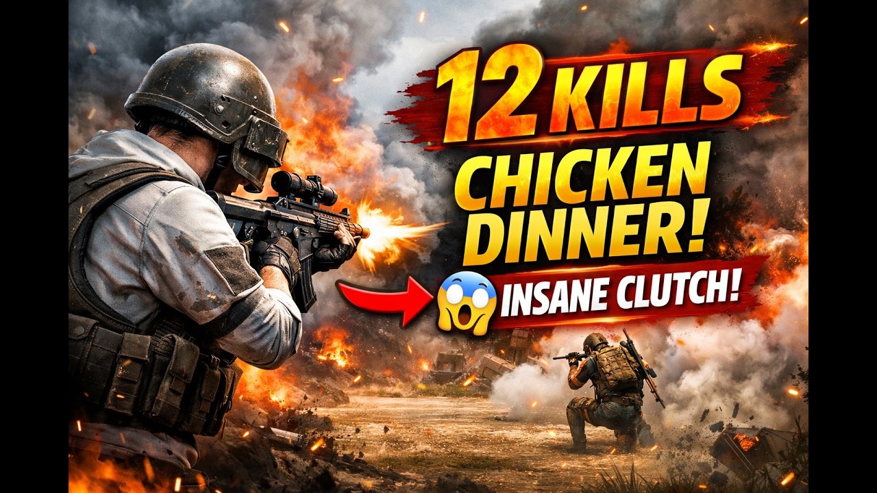 INSANE 12 Eliminations 🔥 Solo Clutch Victory | PUBG Mobile