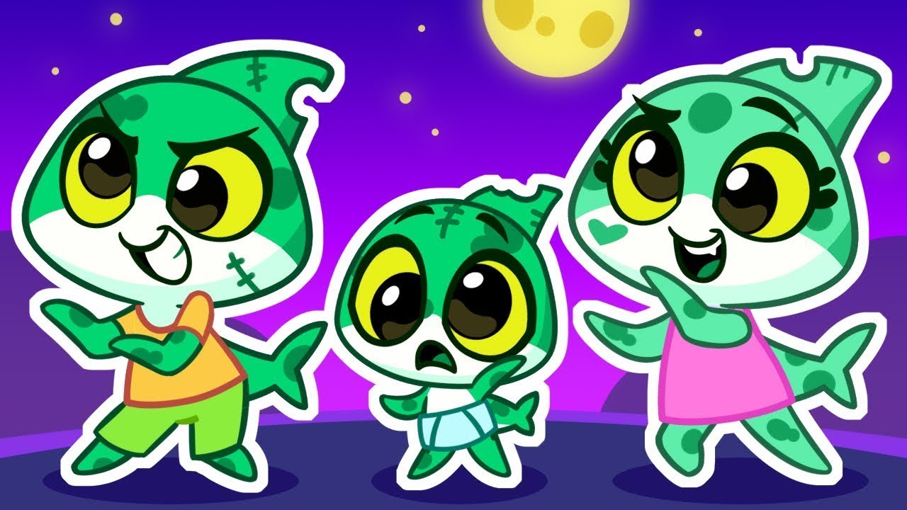 Super Zombie Mix 🧟‍♂️ Zombie Sharks, Don’t Bite! Spooky Cartoons for Kids 🧟‍♂️ Nursery Rhymes