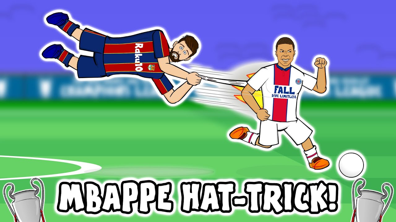 🔥MBAPPE vs BARCA!🔥 (Hat-Trick Barcelona 1-4 PSG Champions League 2021 Goals Highlights)