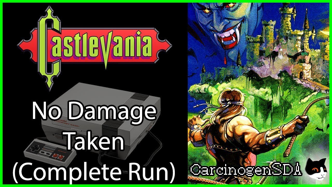 Castlevania (NES) - No Damage Taken (No Savestates)