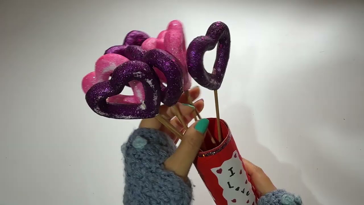 💖Heart Bouquet 💐 Happy Valentine’s💖 |Tapping_Scratching And No Talking ASMR|