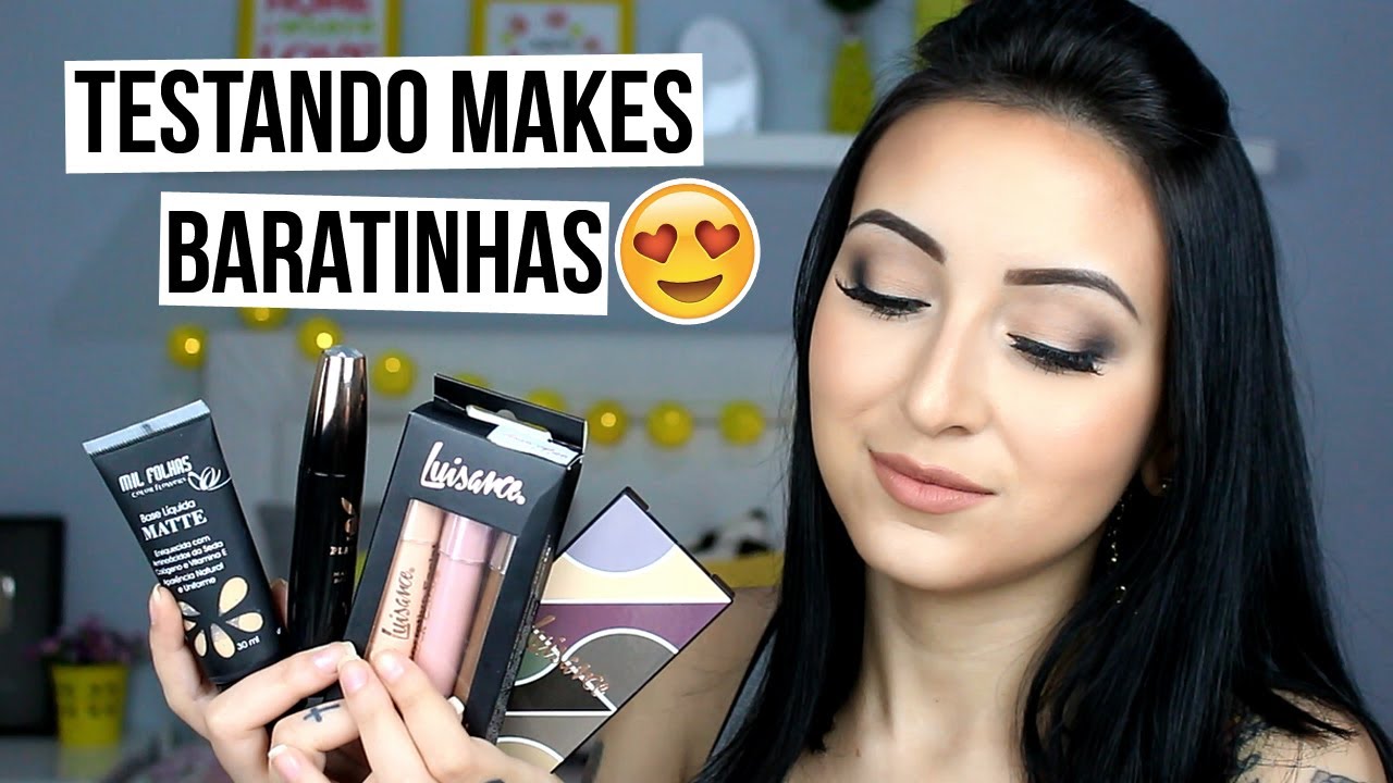 TESTANDO MAQUIAGENS BARATINHAS #3