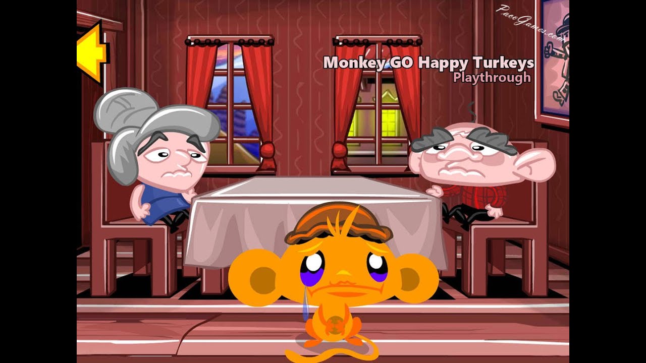 Monkey Go Happy: Turkeys - walkthrough