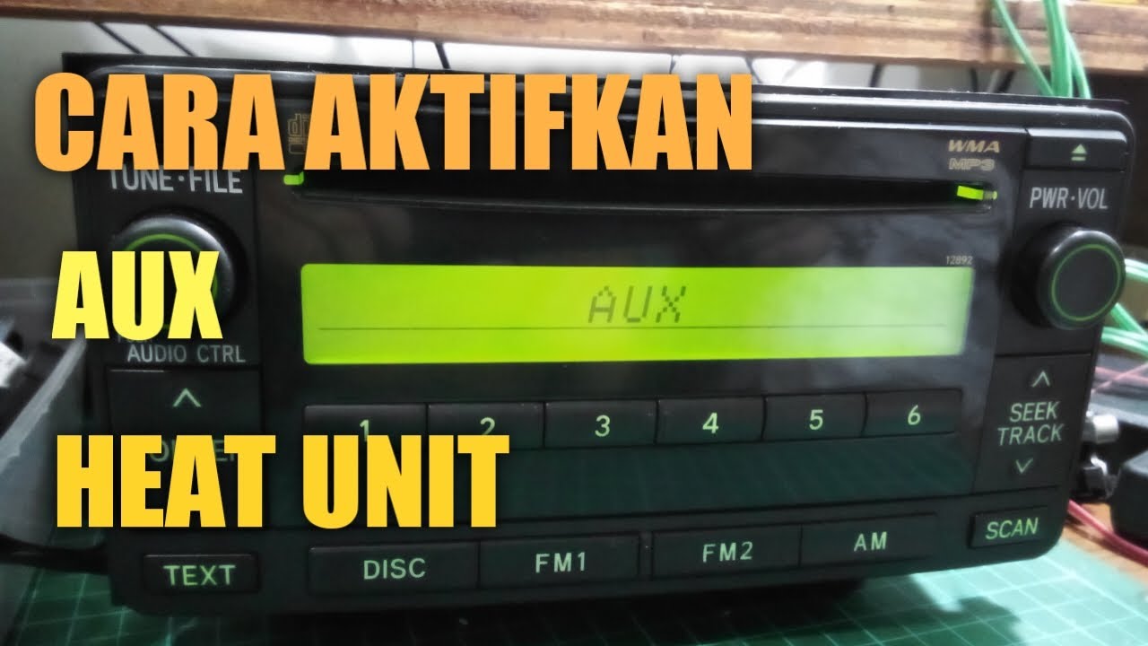 Head unit tidak ada Aux ...🤔  [ jumper dengan resistor 2k2 Aux akan tampil di display ]