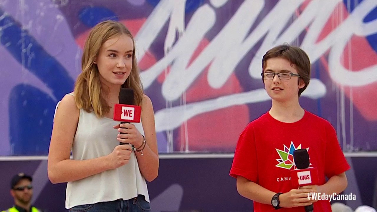WE DAY - Canada Émilie Bierre pledge