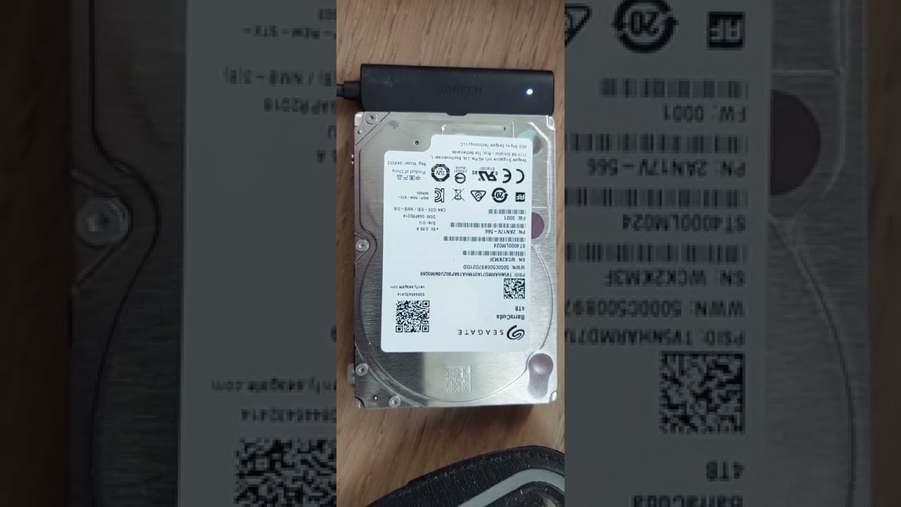 20220904 Geluid harde schijf Seagate 4TB