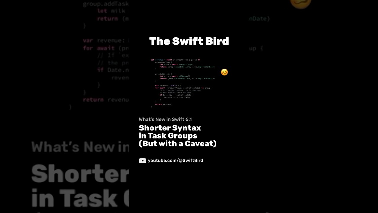 Swift 6.1 Offers Shorter Syntax in Task Groups (But with a Caveat) | What&rsquo;s New in Swift 6.1