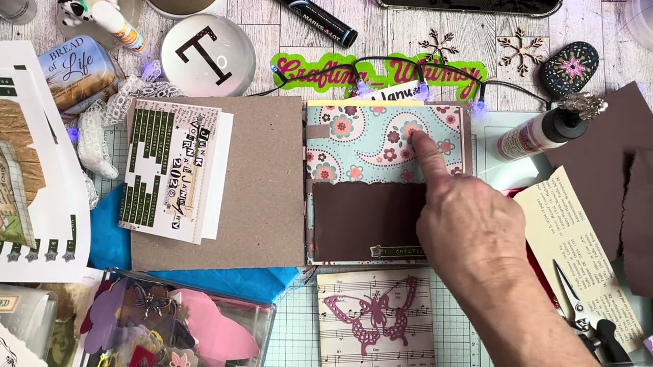 Day 1 #junkjournaljanuary @CreativityCoffee 