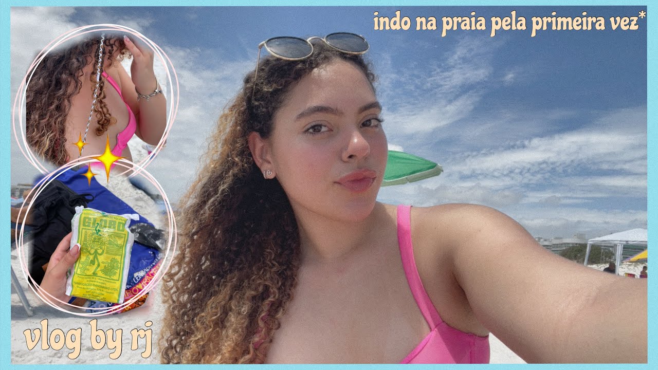 VLOG NO RJ ~ fui na praia pela primeira vez ✨🌊