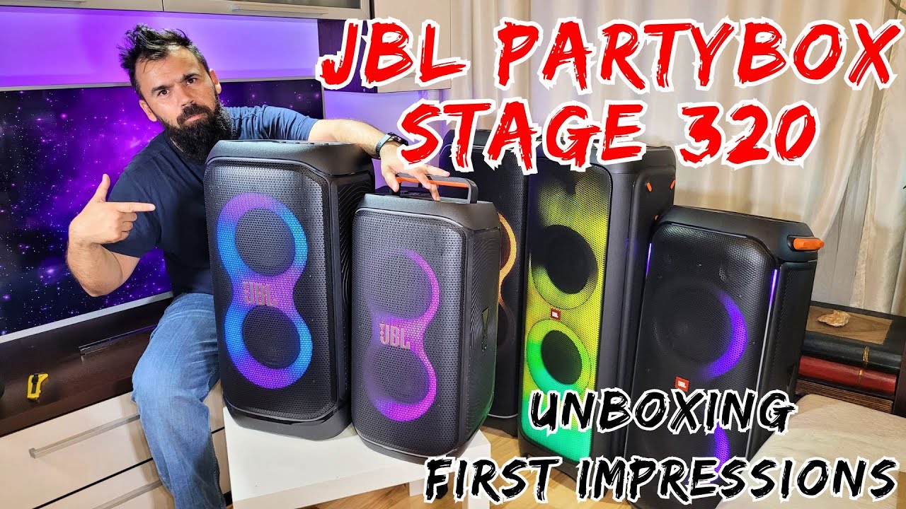 Распаковка JBL Partybox Stage 320 и первое впечатление + звуковой тест