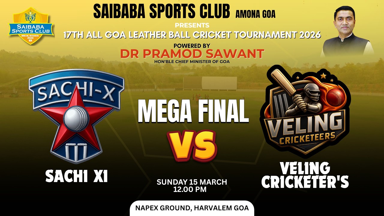 Mega Final || Sachi xi VS Veling Cricketers || SaiBaba Sports Club Amona Goa