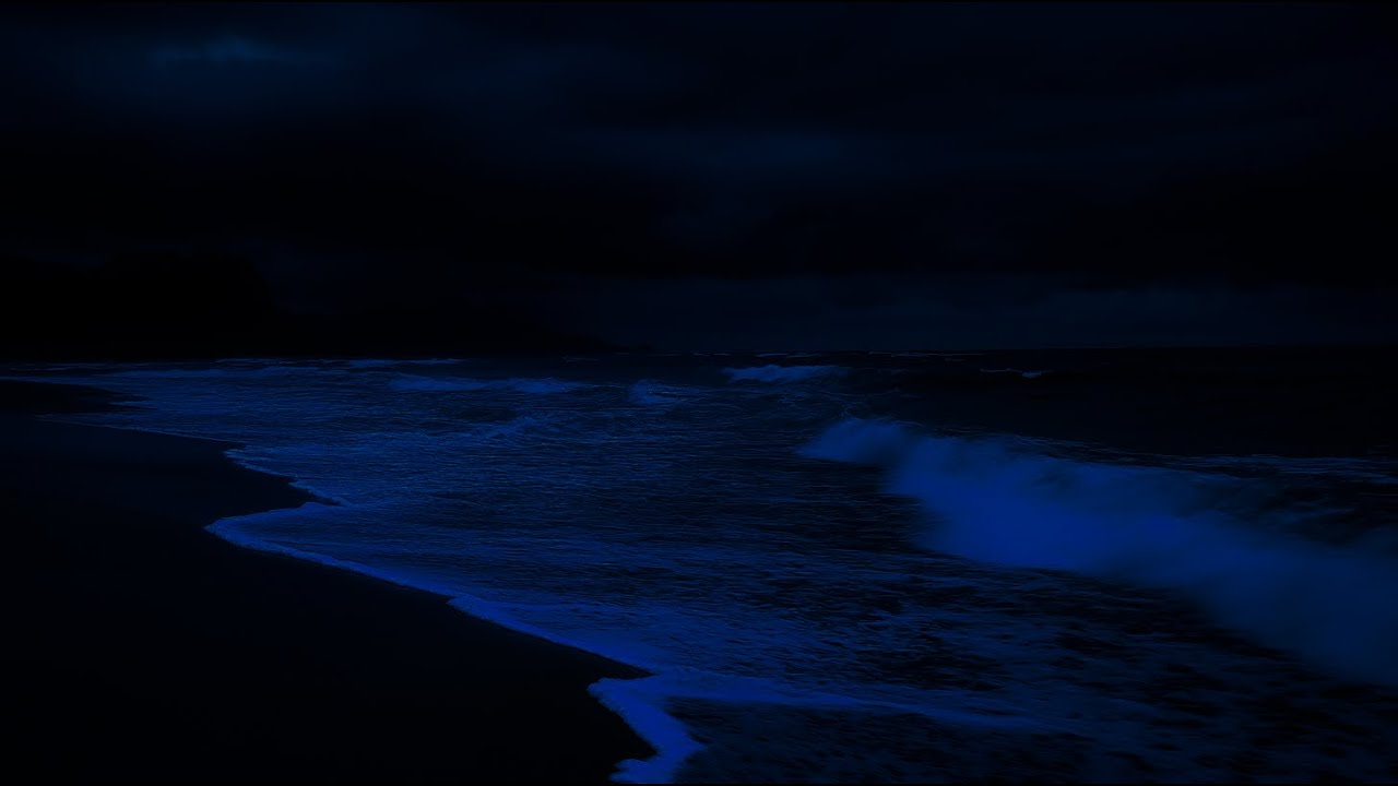 Gentle Dark Ocean Waves | Night Sea Ambience to Calm Thoughts, Relax the Mind, and Drift Into Sleep