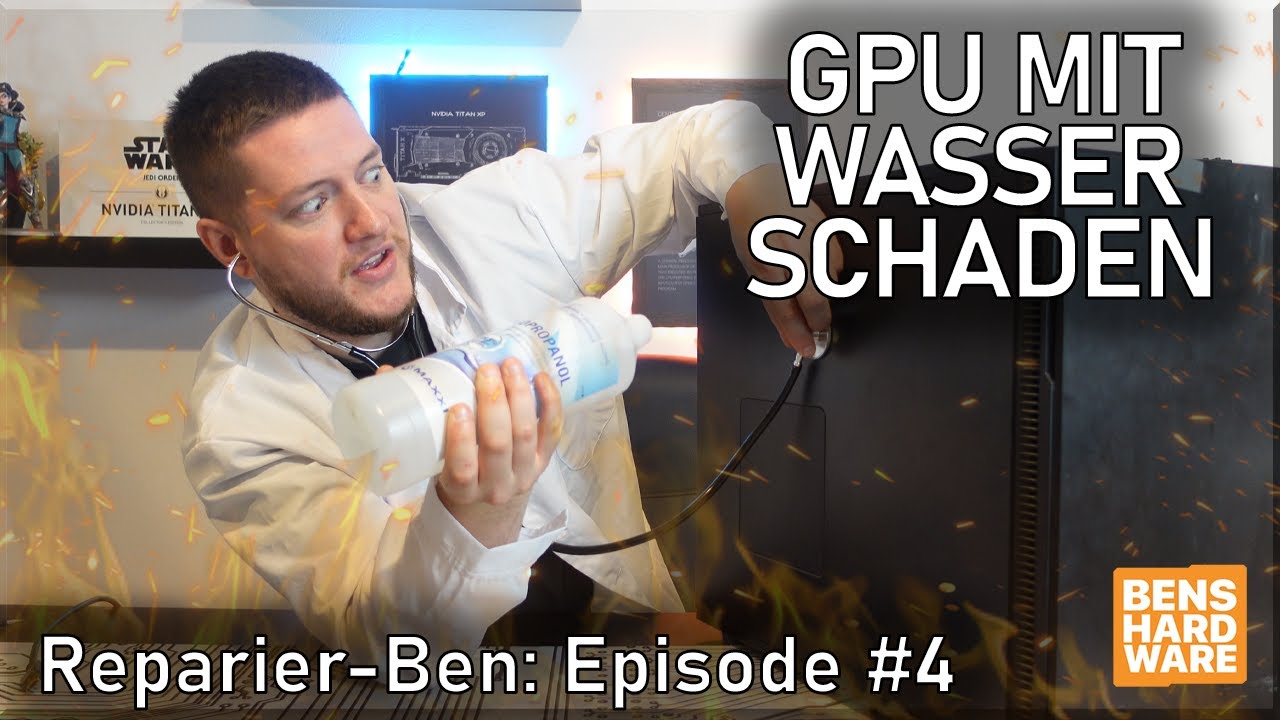 GRAFIKKARTE mit WASSERSCHADEN! 100 GRAD auf der CPU?! Der REPARIER-BEN: Episode #4
