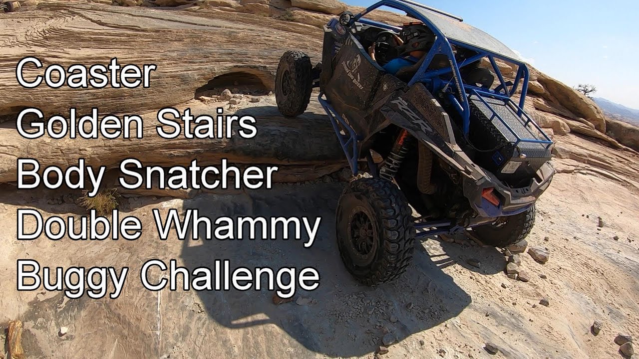Moab 2020 Day 2 Part 4 (Buggy Challenge, Golden Stairs, Coaster, Double Whammy, Body Snatcher)