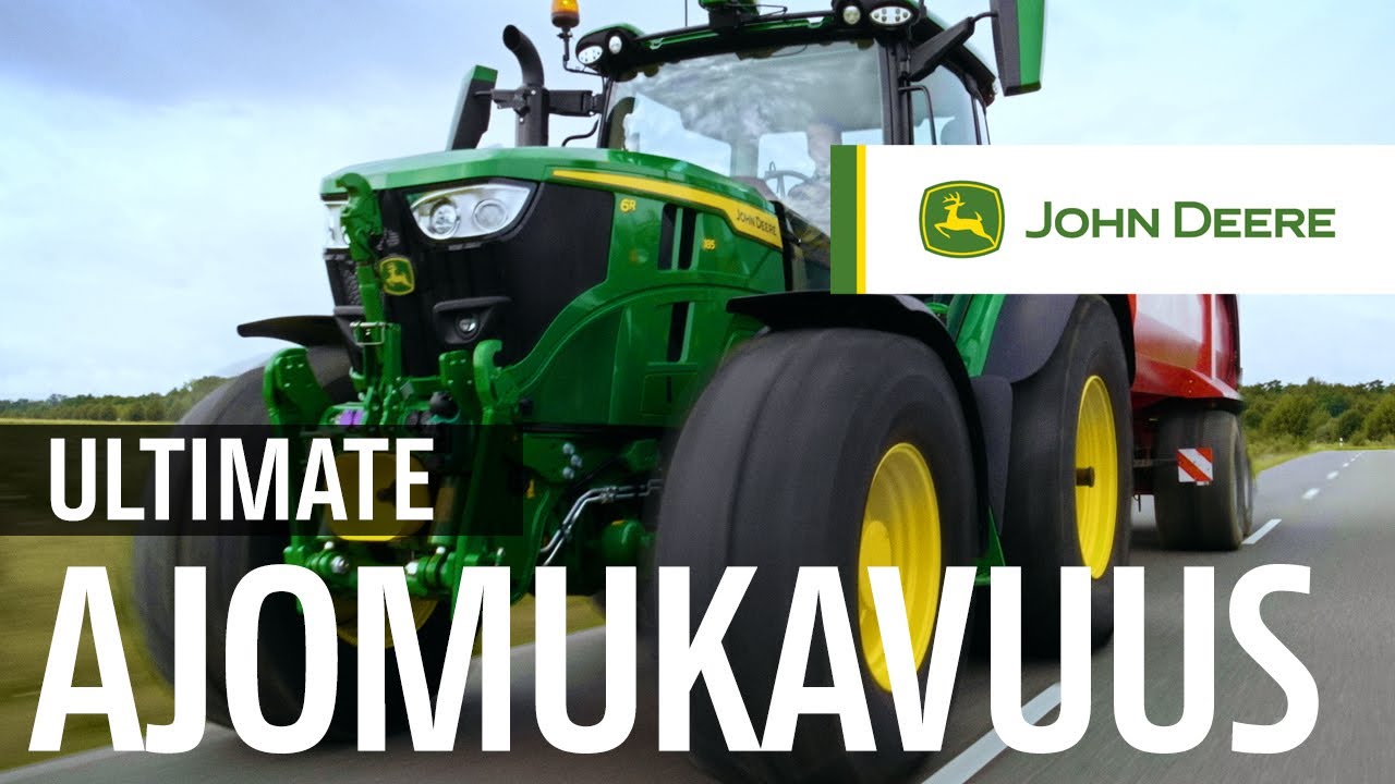 Koe JOHN DEERE -TRAKTORIEN paras ajomukavuus!