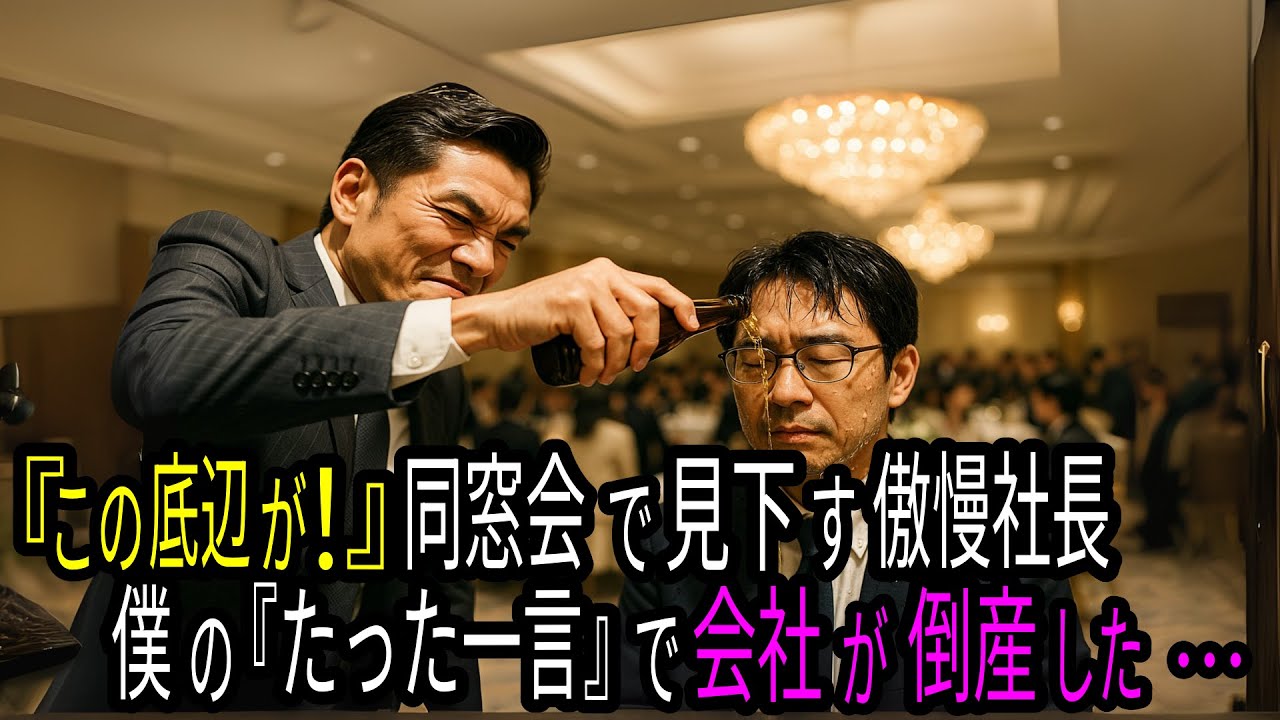 「負け犬は黙ってろ！」同窓会で傲慢社長にビールをかけられた男。しかし次の瞬間、彼が国税庁の査察官だと発覚し「お前の脱税は全て調べ済みだ」と宣告する。