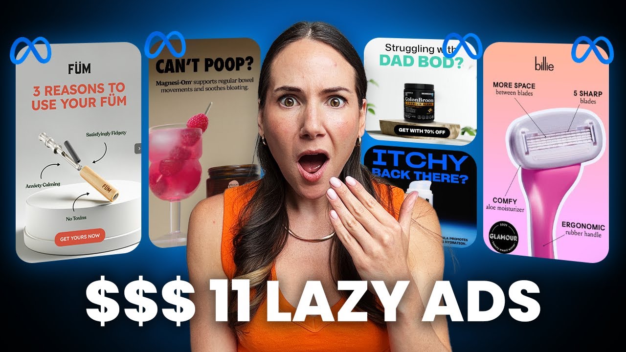 11 Lazy Static Ads That PRINT MONEY (zero copywriting required)