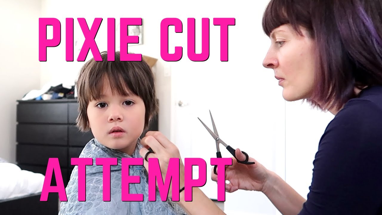 Unique Pixie Cut - Behind the Scenes Pixie Haircut at Home [Haircut Fails??]
