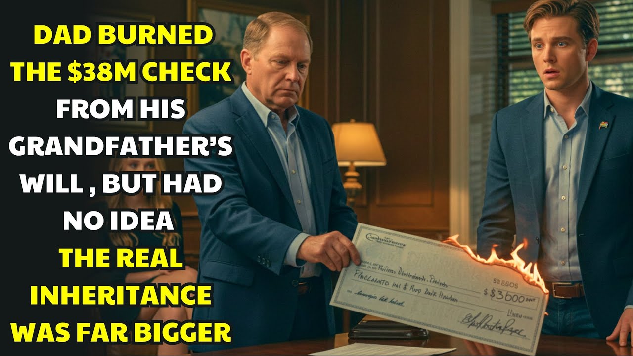 DAD BURNED THE $38M CHECK FROM HIS GRANDFATHER’S WILL — BUT HAD NO IDEA THE REAL INHERITANCE WAS FAR