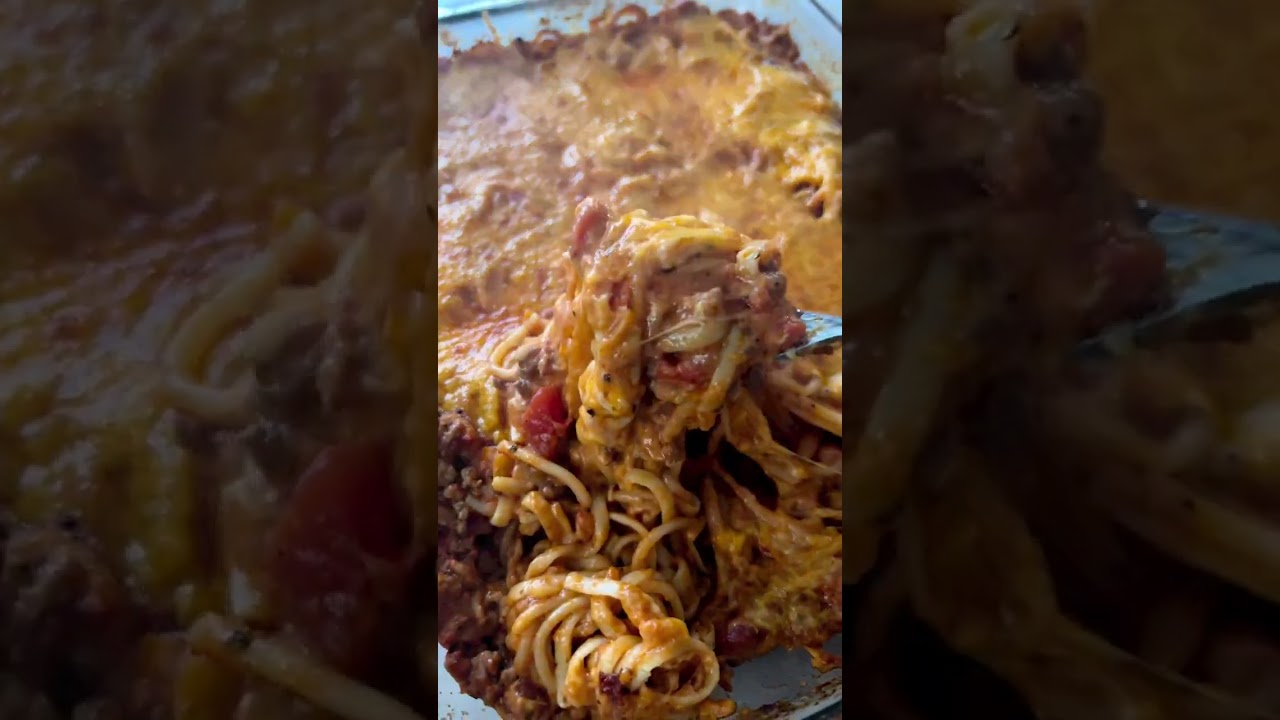 Cheesy Baked Spaghetti is gonna hit EVERYTIME! This is one of my most favorite recipes to