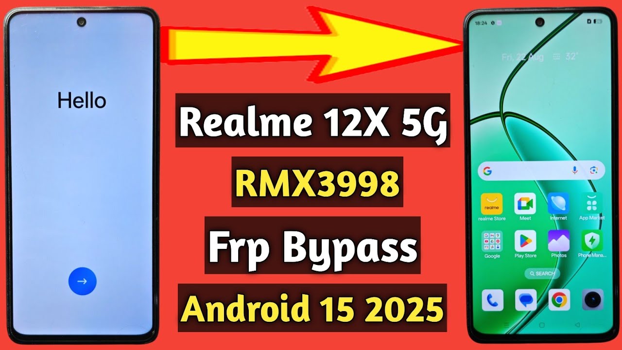 Realme 12x 5g frp bypass | Realme rmx3998 frp bypass | Realme frp bypass