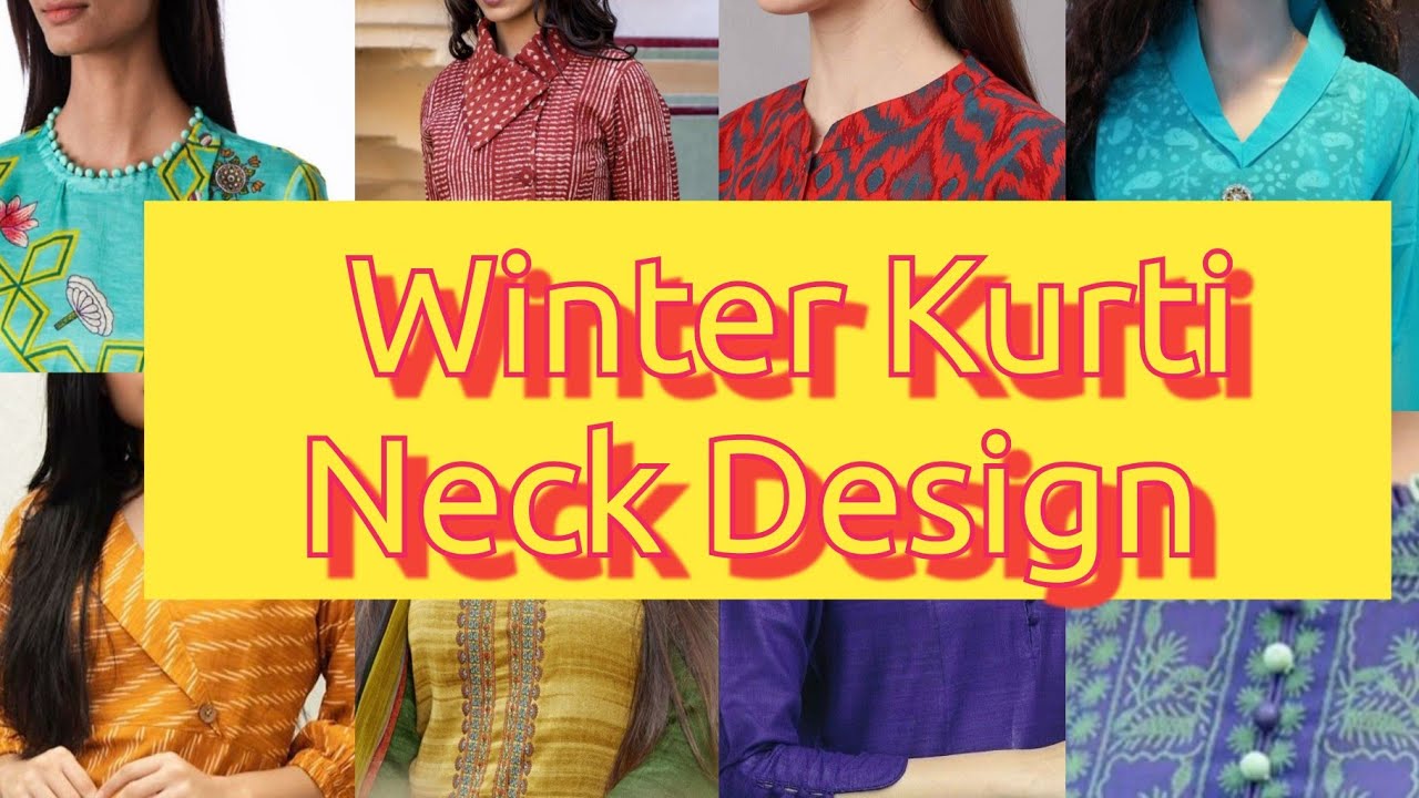 Winter Kurti neck design Idea/ high neck design for kurtis / woolen kurti neck design Neck Design