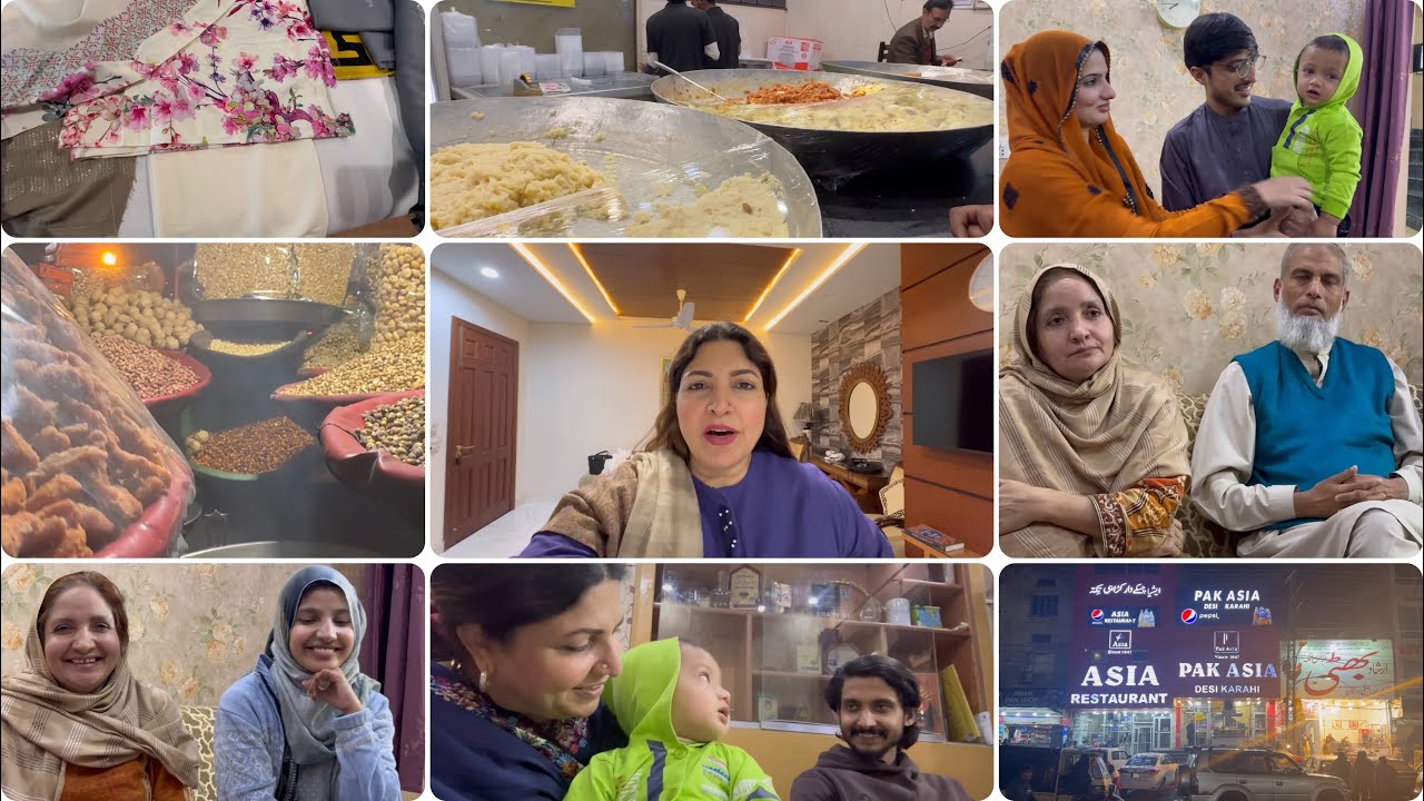 SHOPPING WINTER FABRIC IN LAHORE //MEET SAIF AND HIS PARENTS // EXPLORING LAKSHAMI CHOWK !!