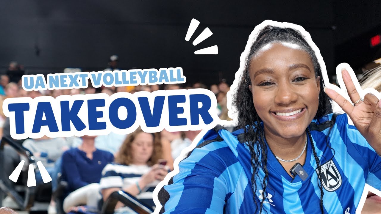 Taking My Mom to the UA Next Volleyball Game + Her Message for #Glorilla 🎤🏐