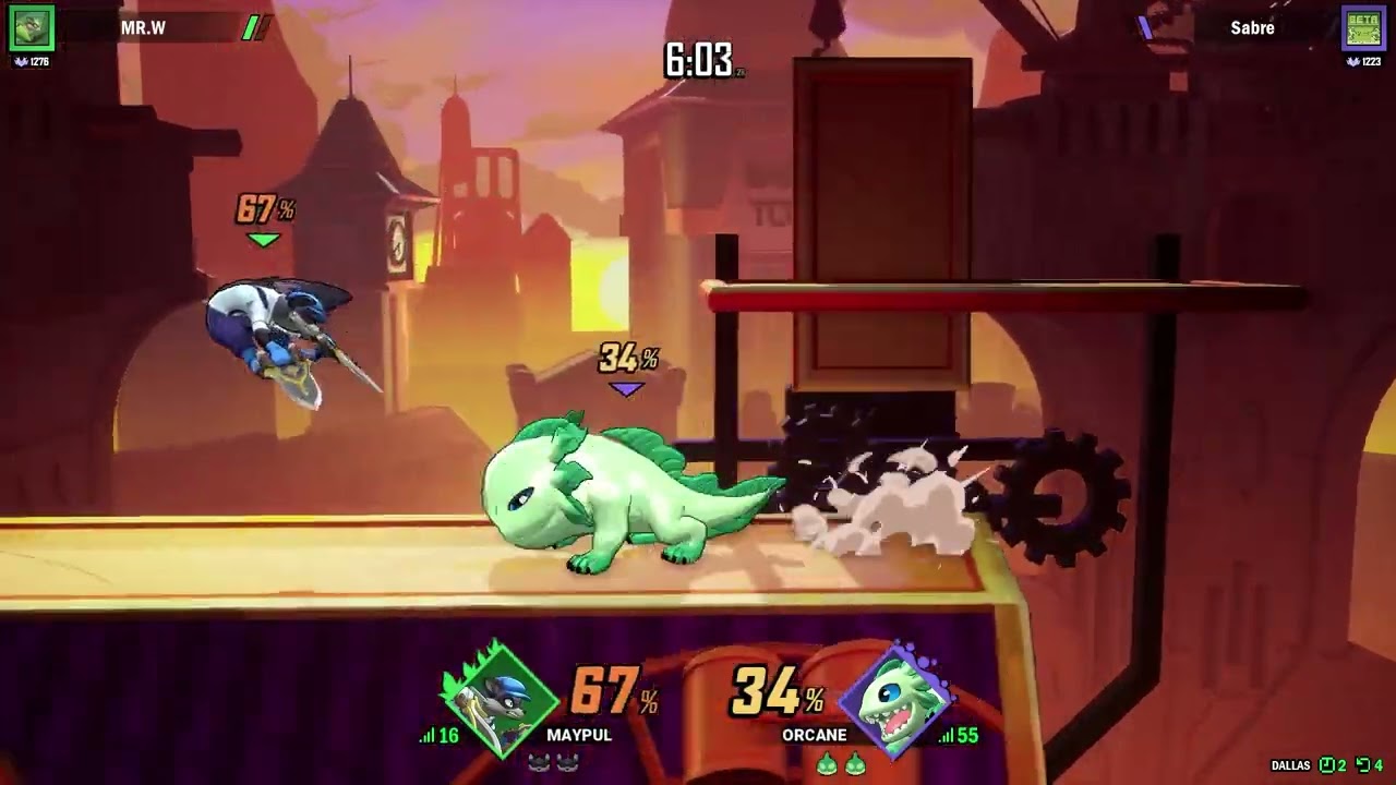 Funny Whale - A Rivals of Aether 2 Orcane Combo Video ft. Sabre