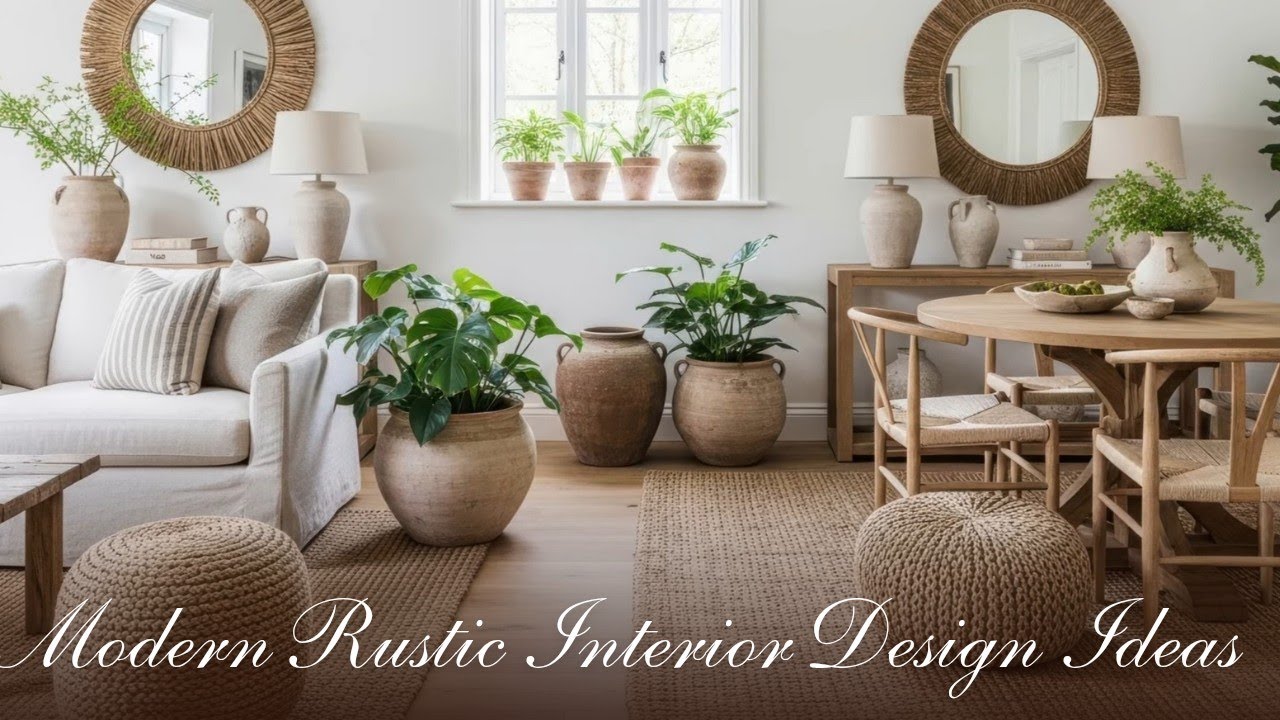 Modern Rustic Interior Design Ideas | Warm & Cozy Rustic Home Inspiration | Cozy Meets Contemporary