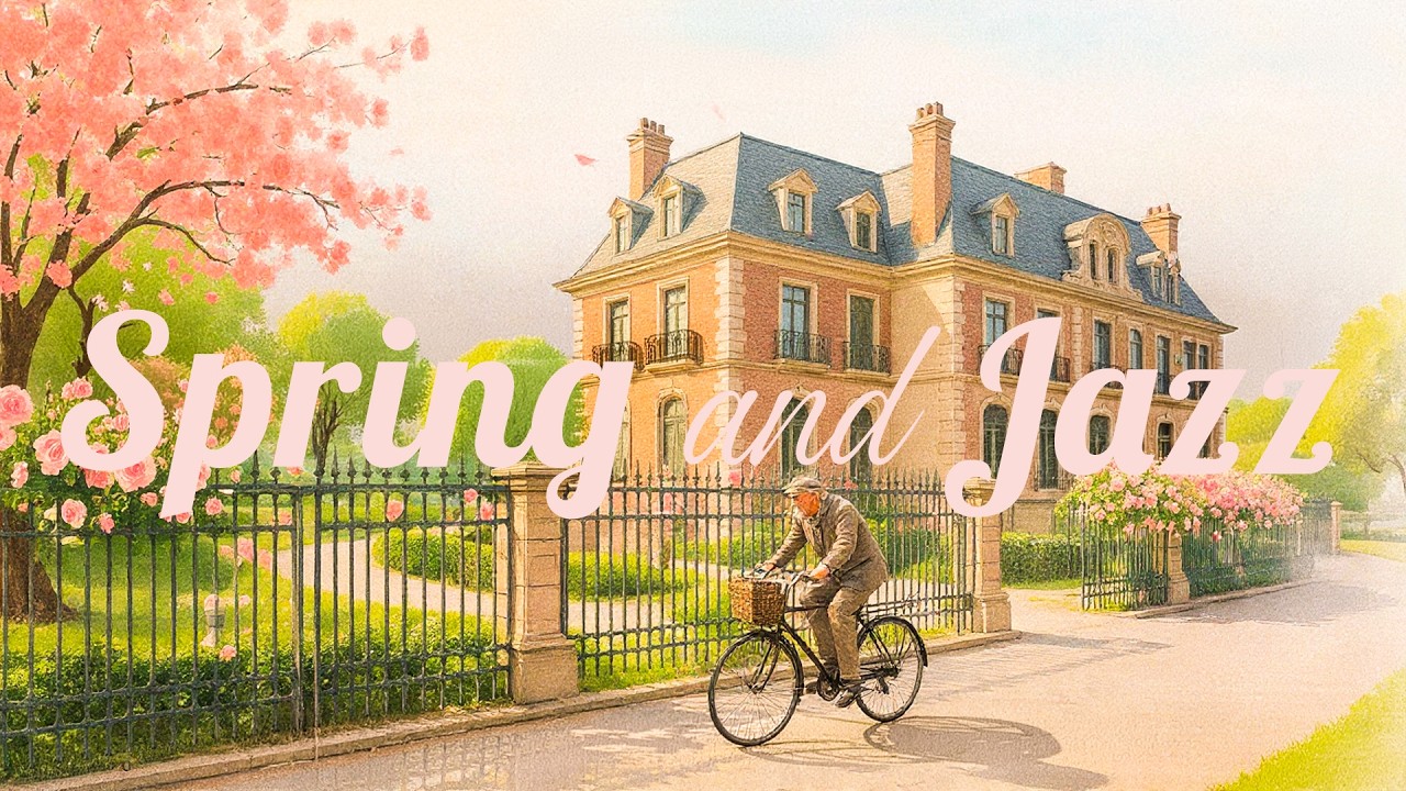 🌸 Spring in Paris – Relaxing French Jazz Background Music for Work & Coffee Time ☕