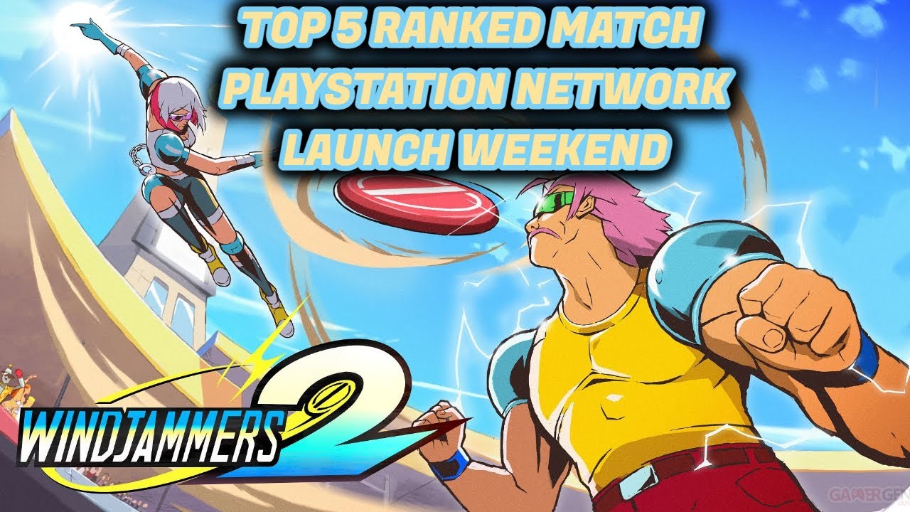 Windjammers 2 Top 5 PS4/PS5 Ranked Match Launch Weekend (Flying Disc)