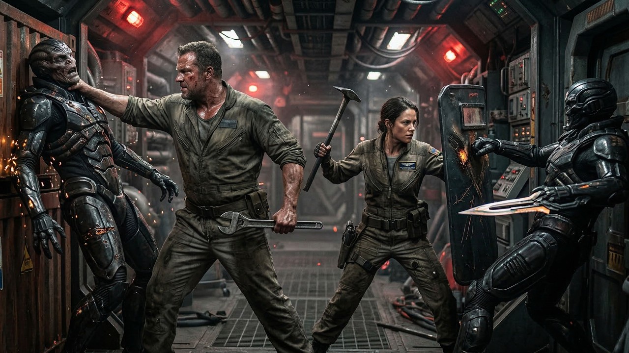 Space Pirates Boarded A Human Freight Ship — They Forgot Humans Love Close Combat